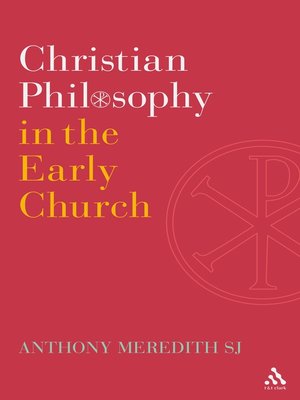 cover image of Christian Philosophy in the Early Church